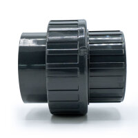 Baumaxxe PVC Fitting Verschraubung mit Klebemuffen I 50...