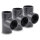 Baumaxxe 3x PVC-U T-Stück 90° I 40mm I 1 1/4 Zoll I Klebemuffe I PVC-Rohrmuffe mit 2-Anschlüssen I Rohr-Verbindungsstück PVC-Fitting I bm066