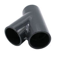 3x PVC T-Stück 45° Abzweigmuffe I 63 mm I für PVC-Rohre und PVC-Fittinge I bm_172