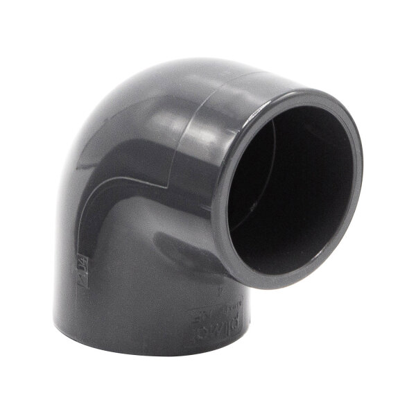 2x PVC-Winkel-Muffe 90° I 16mm I 3/8 Zoll I Klebemuffe I PVC-Rohrmuffe mit 2-Anschlüssen I Rohr-Verbindungsstück PVC-Rohr PVC-Fitting I bm273