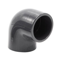 2x PVC-Winkel-Muffe 90° I 40mm I 1 1/4 Zoll I Klebemuffe mit 2-Anschlüssen I bm_083