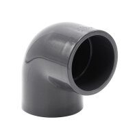 5x PVC-Winkel-Muffe 90° I 63mm I 2 Zoll I Klebemuffe mit 2-Anschlüssen I bm_084