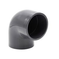 Baumaxxe 10x PVC-Winkel-Muffe 90° I 75mm I 2 1/2 Zoll I Klebemuffe I PVC-Rohrmuffe mit 2-Anschlüssen I Rohr-Verbindungsstück PVC-Rohr PVC-Fitting I bm_274