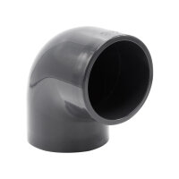 Baumaxxe 5x PVC-Winkel-Muffe 90° I 90mm I 3 Zoll I Klebemuffe I PVC-Rohrmuffe mit 2-Anschlüssen I Rohr-Verbindungsstück PVC-Rohr PVC-Fitting I bm_275