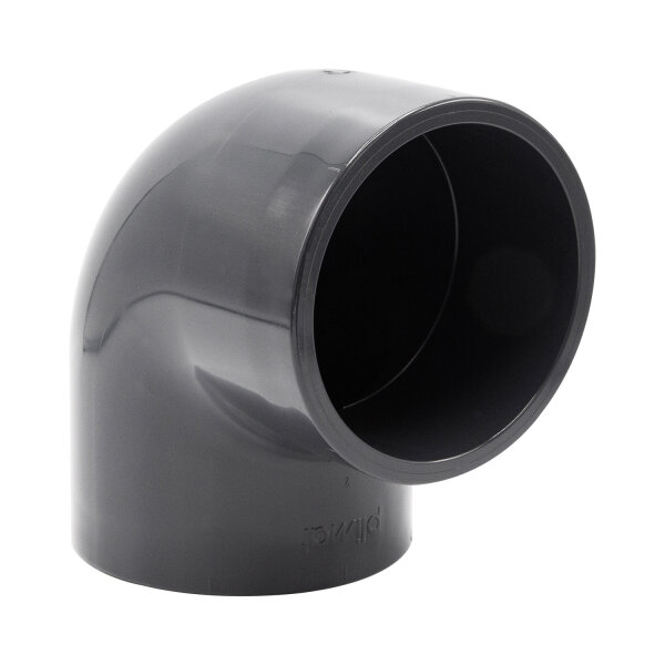 Baumaxxe 4x PVC-Winkel-Muffe 90° I 110mm I 4 Zoll I Klebemuffe I PVC-Rohrmuffe mit 2-Anschlüssen I Rohr-Verbindungsstück PVC-Rohr PVC-Fitting I bm_276