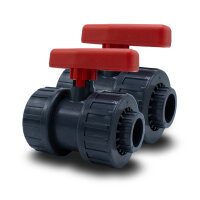 2x PVC-Kugelhahn I 25 mm I 3/4 Zoll I für...