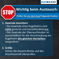 3x PVC-Kugelhahn I 32 mm I 1 Zoll I für Klebemuffen und Fittinge I Absperrhahn 2-Wege I PVC-Rohrverbinder 32mm I Kugelschieber für Pool- und Teichbau I bm148 Grau