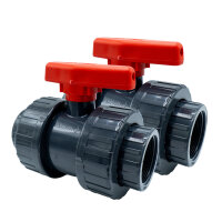 2x PVC-Kugelhahn mit Innengewinde I 2" x 2" I...