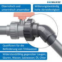 3x PVC Winkel 45° mit Reduktion 50/63 mm x 63 mm bm012