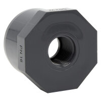 2x Reduzierung mit Achtkant I 50 mm x 1/2 Zoll I...