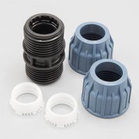 3x PP Kupplung I Durchgangsmuffe l 32 mm I Klemmverbinder...