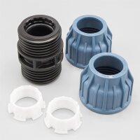 3x PP Kupplung I Durchgangsmuffe l 40 mm I Klemmverbinder...