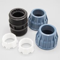 2x PP Kupplung I Durchgangsmuffe l 50 mm I Klemmverbinder...