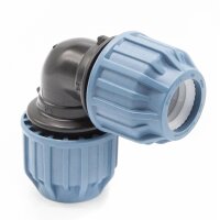 3x PP Kupplung I 90° Winkel 25 mm I Klemmverbinder...