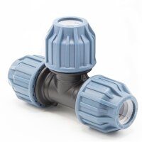 2x PP Kupplung I T-Stück l 20 mm I Klemmverbinder...