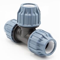 3x PP Kupplung I T-Stück l 40 mm I Klemmverbinder...