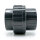 3x Baumaxxe PVC Fitting Verschraubung mit Klebemuffen I 63 mm I Grau I Innengewinde I PVC Verschraubung I bm364