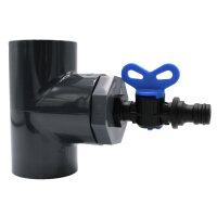 2 Entleerungs-Sets I T-Stücke 25 mm I Reduzierungsstück 25 mm x 1/2 Zoll I Ablasshahn 1/2 Zoll I bm381