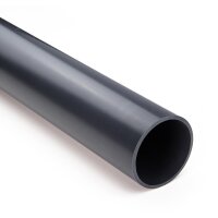 PVC-Druckrohr I 50 mm I 1 1/2 Zoll I 1 Meter I Klebemuffe I Pool-Zubehör I bm_037