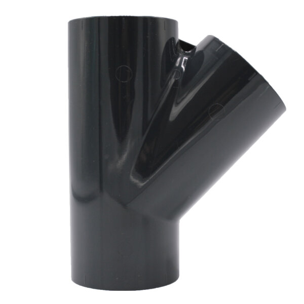 PVC T-Stück 45° Abzweigmuffe I 50 mm I für PVC-Rohre und PVC-Fittinge I bm_171