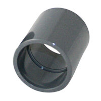 PVC-Muffe 1 Stk. I 50mm I Klebemuffe I PVC-Rohrmuffe mit 2-Anschlüssen I Rund I Rohr-Verbindungsstück für Rohre und Fittinge I bm096