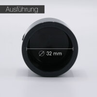 PVC Klebekappe I 32 mm I Klebemuffe I für PVC-Rohre und Fittinge I bm_075