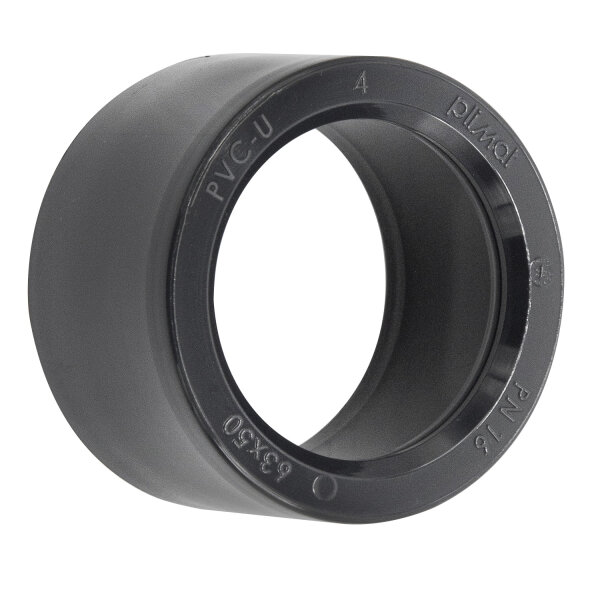 PVC-Reduzierung I 63 mm x 50 mm I Reduktionsmuffe I Rohr-Verbinder I bm_185