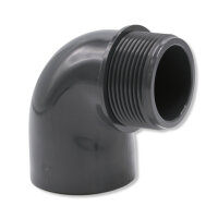 PVC Winkel-Muffe 90° mit Außengewinde I 50 mm x...