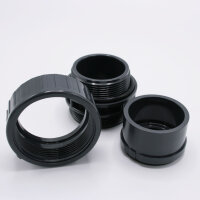 PVC Verschraubung mit O-Ring I 50 mm x 1 ½ Zoll I Rohrverbindung I bm_163