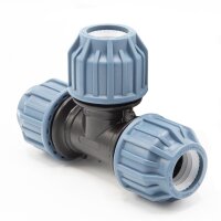 PP Kupplung I T-Stück l 25 mm I Klemmverbinder mit 2...