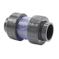 PVC Kegelrückschlagventil 50 mm I Klebemuffen I Pool...